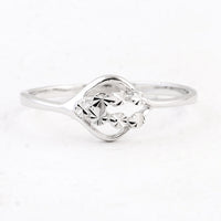 0.00 Ct Plain 925 Sterling Silver Ring