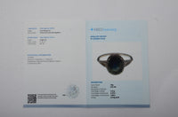 3.17 Ct Oval Mixed Cut Natural Bi Coloured Sapphire 14K Gold Ring