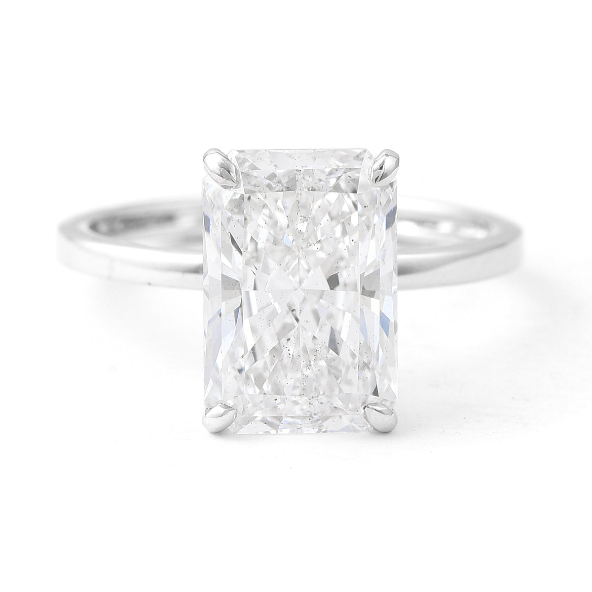 4.00 Carats Lab Grown Diamond 14K Gold Ring