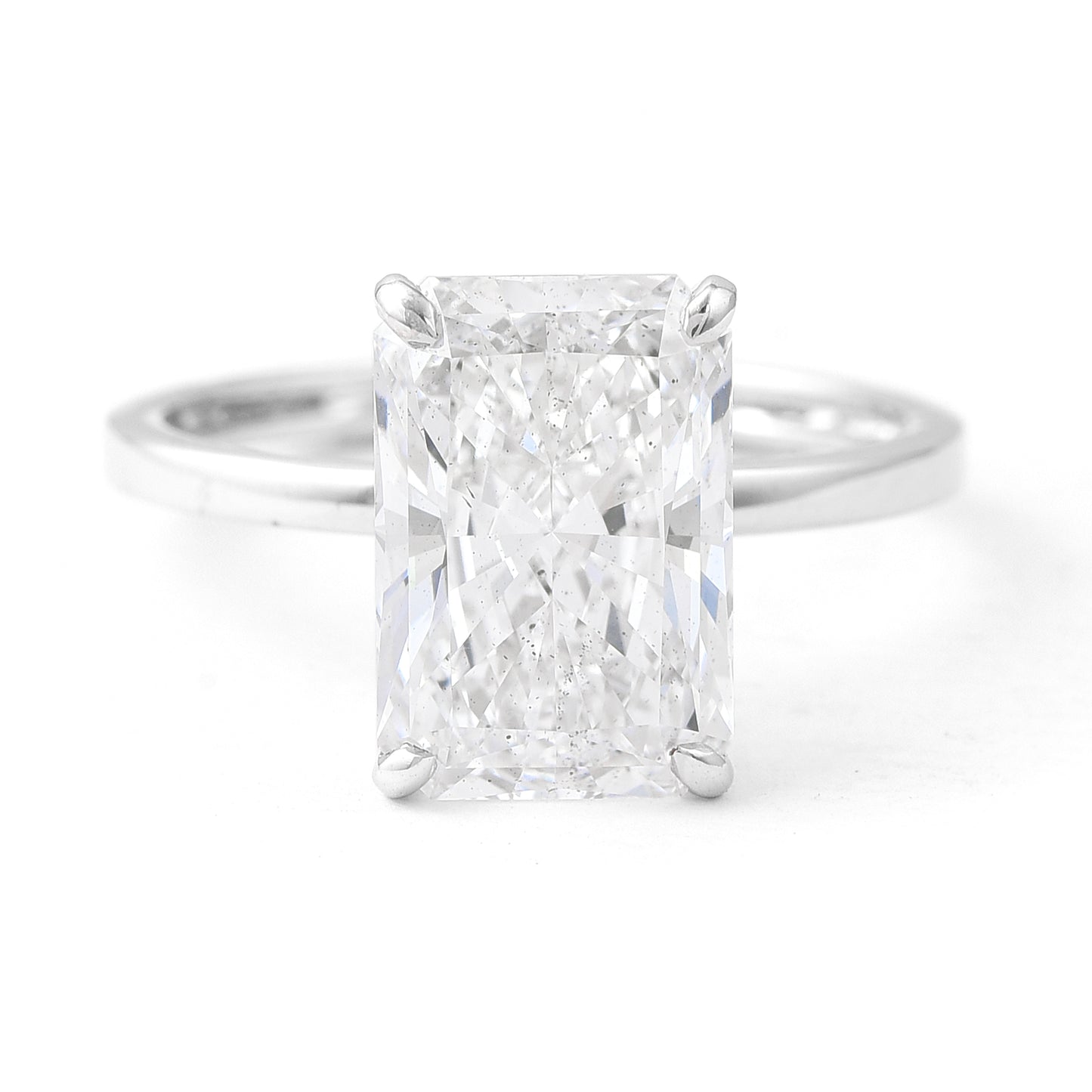 4.00 Carats Lab Grown Diamond 14K Gold Ring