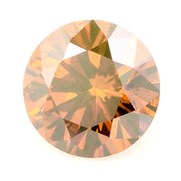 0.26 Red Diamond Round Loose Gemstone