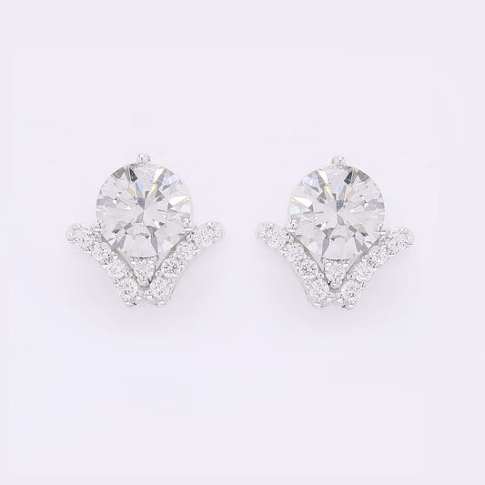 2.51 Carats Lab Grown Diamond 14K Gold Earrings