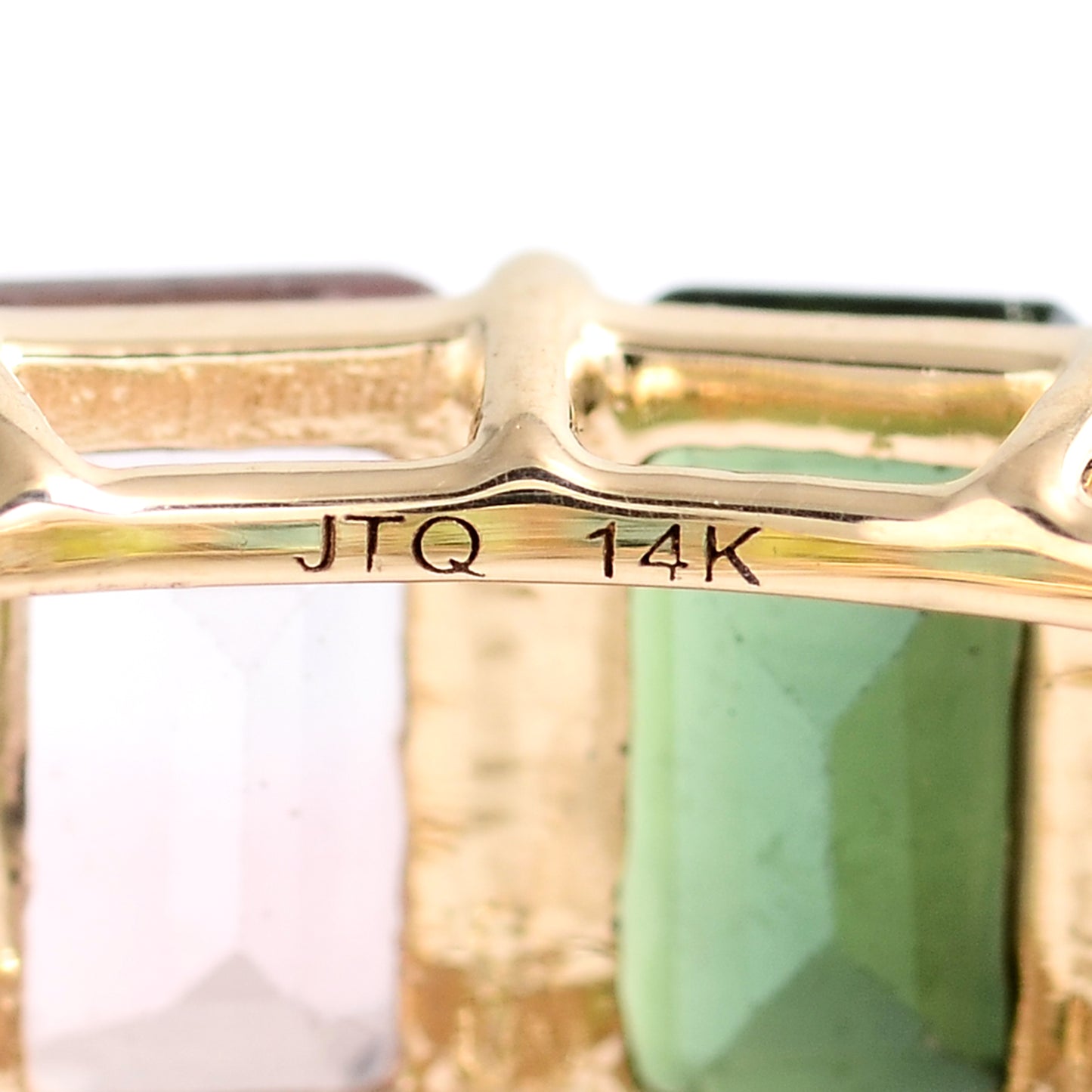 10.56 Ct Octagon Tourmaline 14K Gold Ring