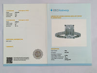 3.35 Carats Lab Grown Diamond 14K Gold Ring