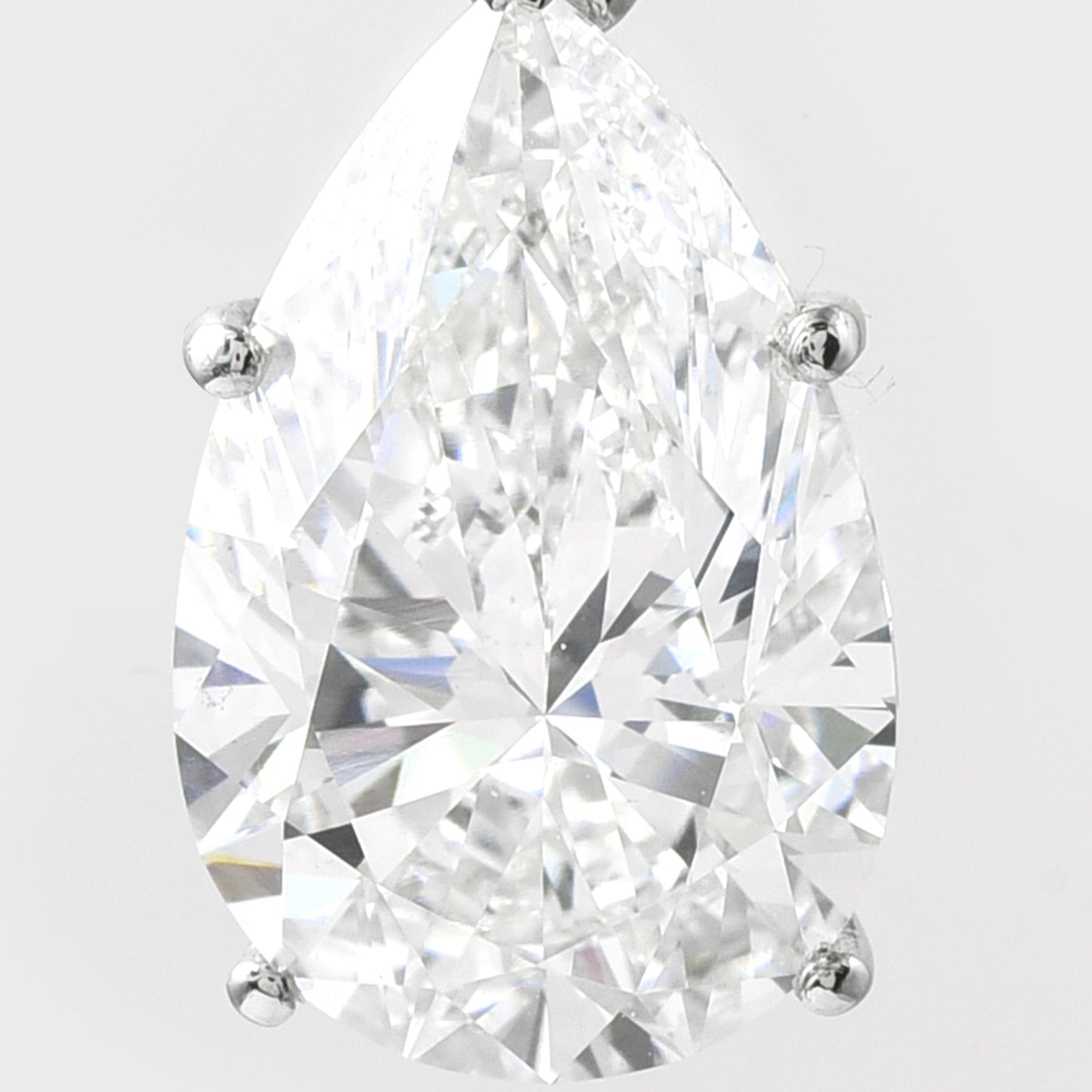 5.20 Ct Pear Lab Grown Diamond 950 Platinum Pendant
