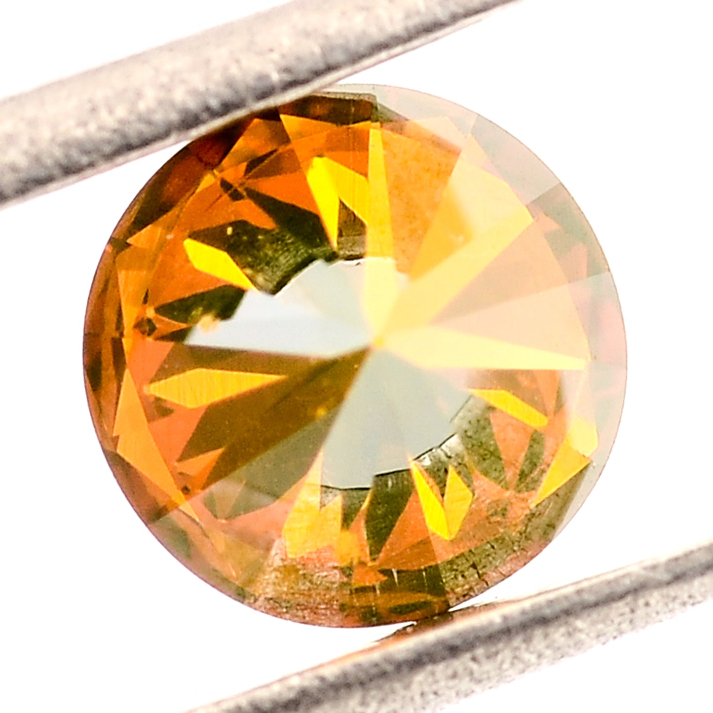 0.84 Red Diamond Round Loose Gemstone