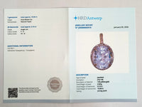 10.81 Ct Oval Mixed Cut Natural Topaz 14K Gold Pendant