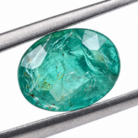 1.8 Natural Beryl Emerald Oval Mixed Cut Gemstone