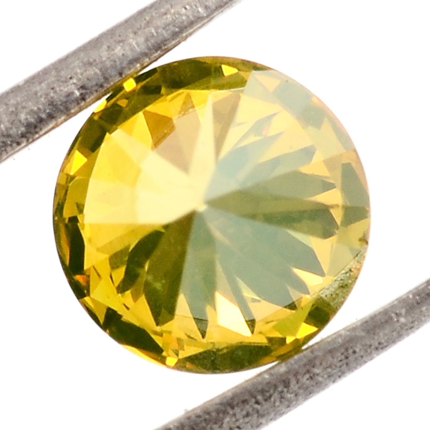 0.65 Yellow Diamond Round Loose Gemstone