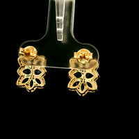 1.77 Ct Pear Tanzanite 14K Gold Earrings