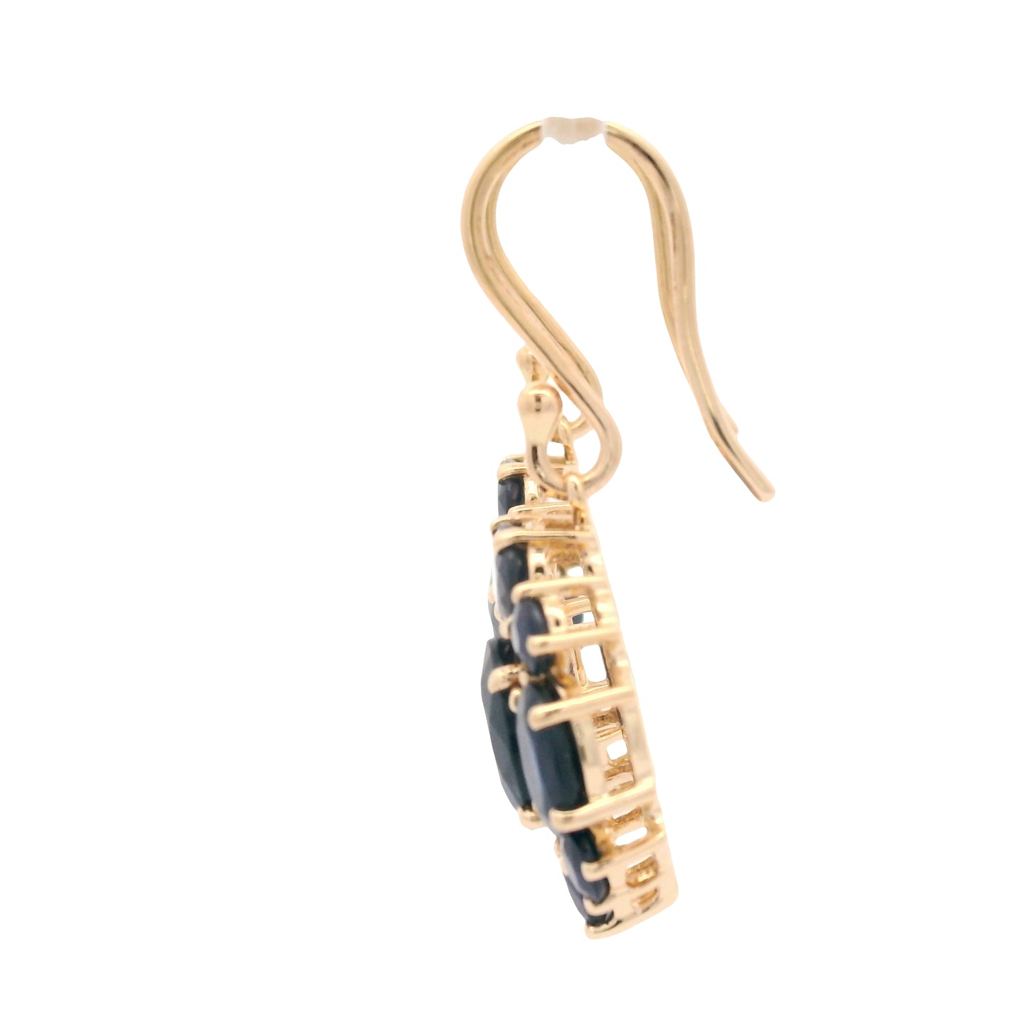 9.12 Ct Oval Sapphire 14K Gold Earrings