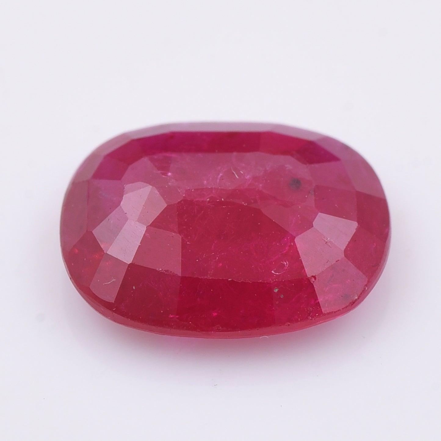 2.2 Natural Corundum Ruby Rectangular Cushion Mixed Cut Gemstone