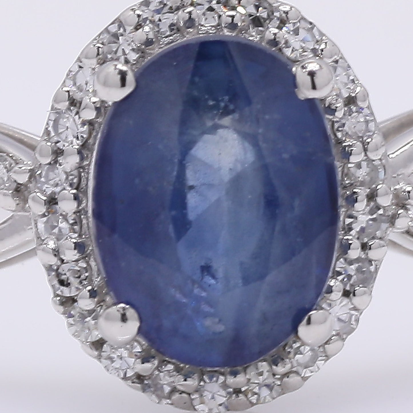 1.27 Ct Oval Mixed Cut Natural Sapphire 950 Platinum Ring