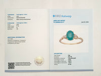 1.51 Ct Oval Natural Emerald 14K Gold Ring