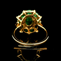 2.46 Ct Oval Emerald 14K Gold Ring