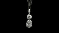 3.40 Carats Lab Grown Diamond 14K Gold Pendant