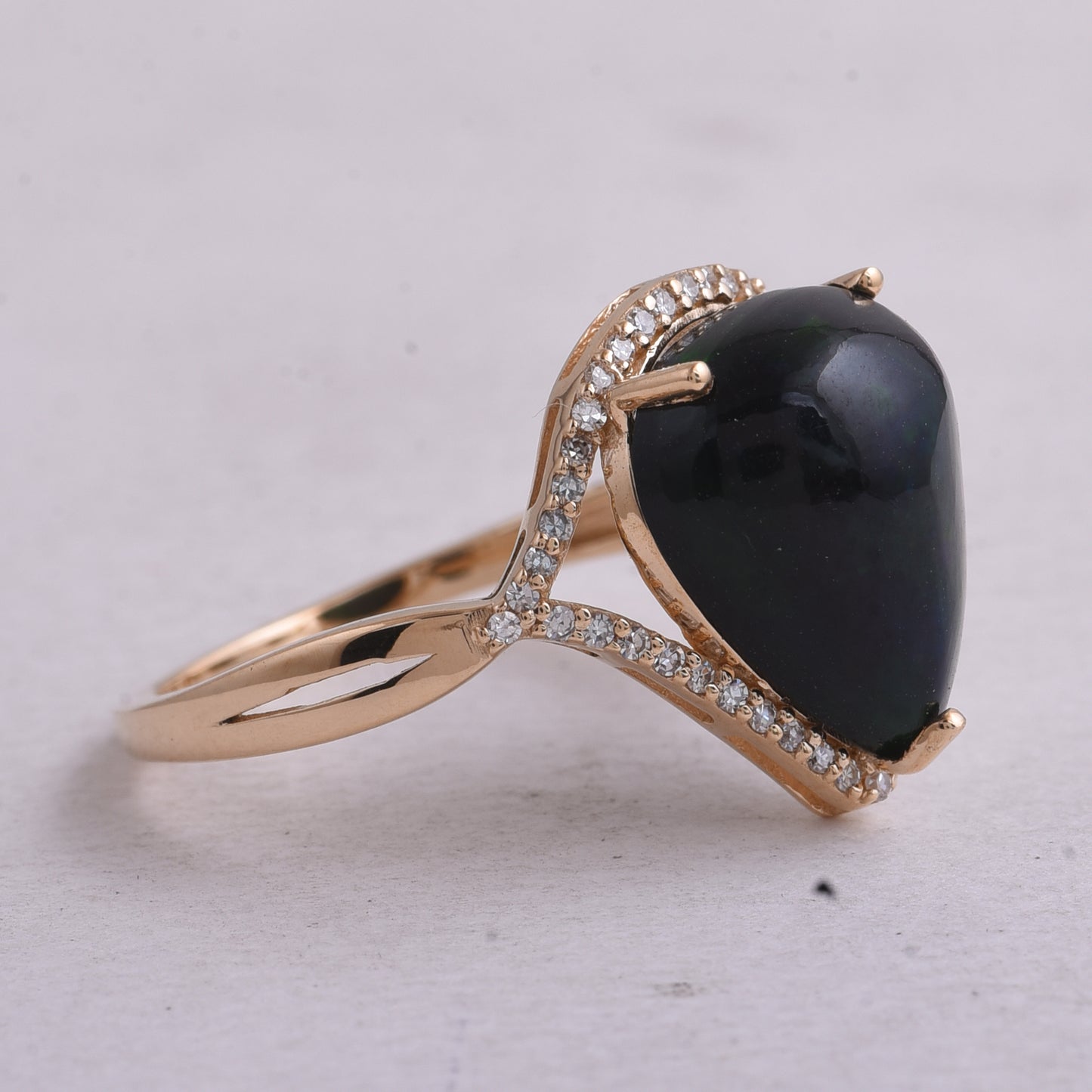 3.39 Ct Octagon Step Cut Natural Emerald 14K Gold Ring