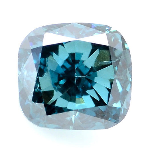 0.41 Carat Blue Diamond Cushion Loose Gemstone
