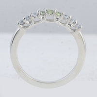 0.44 Ct Round Peridot 925 Sterling Silver Ring