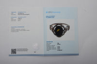 4.38 Ct Oval Mixed Cut Natural Bi Coloured Sapphire 14K Gold Ring