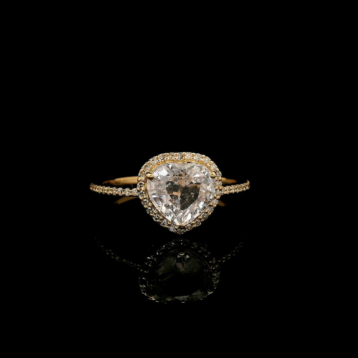 1.87 Ct Pear Mixed Cut Natural Pink Sapphire 14K Gold Ring