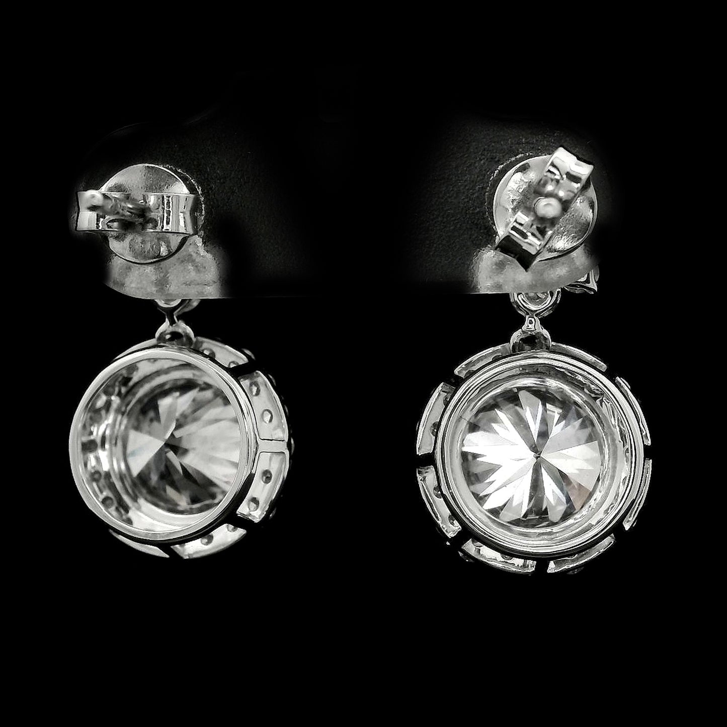 4.53 Carats Lab Grown Diamond 14K Gold Earrings