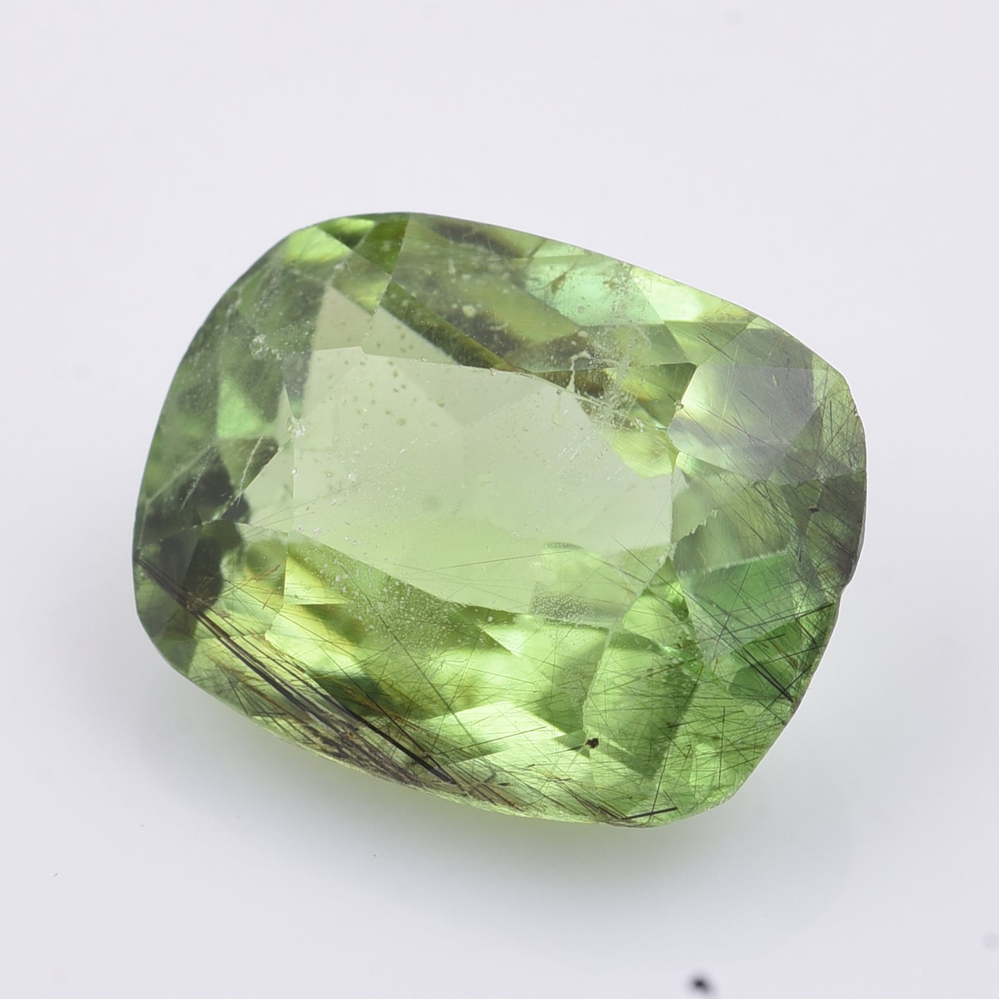 9.26 Natural Peridot Rectangular Cushion Mixed Cut Gemstone
