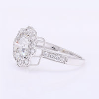 2.54 Carats Lab Grown Diamond 14K Gold Ring