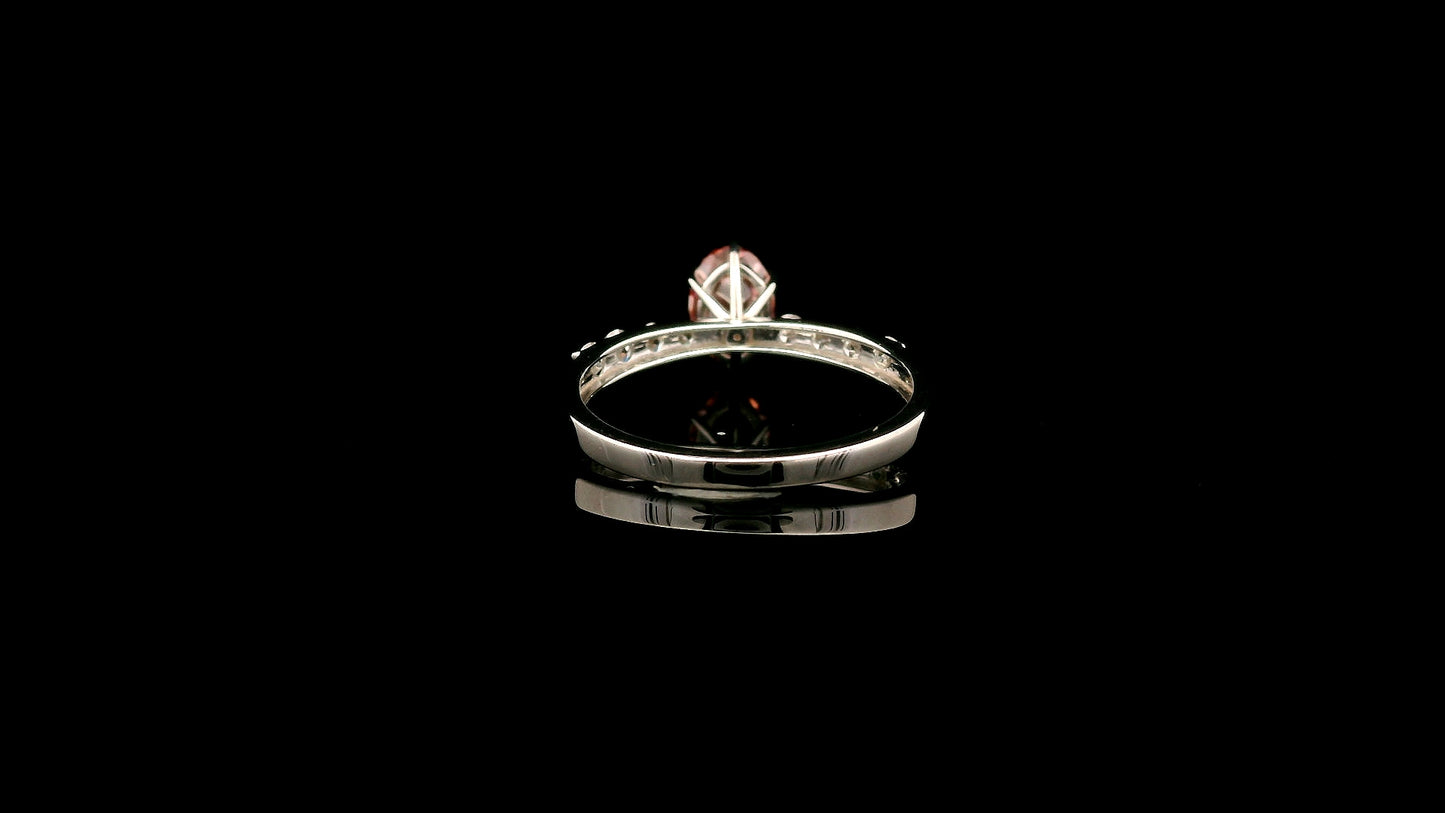 1.32 Carats Pink Lab Grown Diamond 14K Gold Ring