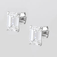 3.13 Carats Lab Grown Diamond 14K Gold Earrings