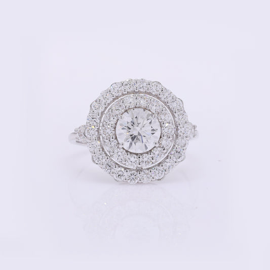 2.28 Carats Lab Grown Diamond 14K Gold Ring