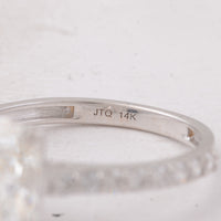 3.48 Carats Lab Grown Diamond 14K Gold Ring