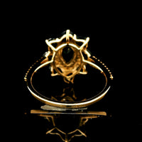 2.56 Ct Pear Sapphire 14K Gold Ring