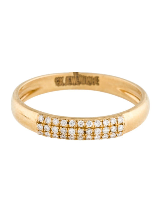 14K Diamond Band