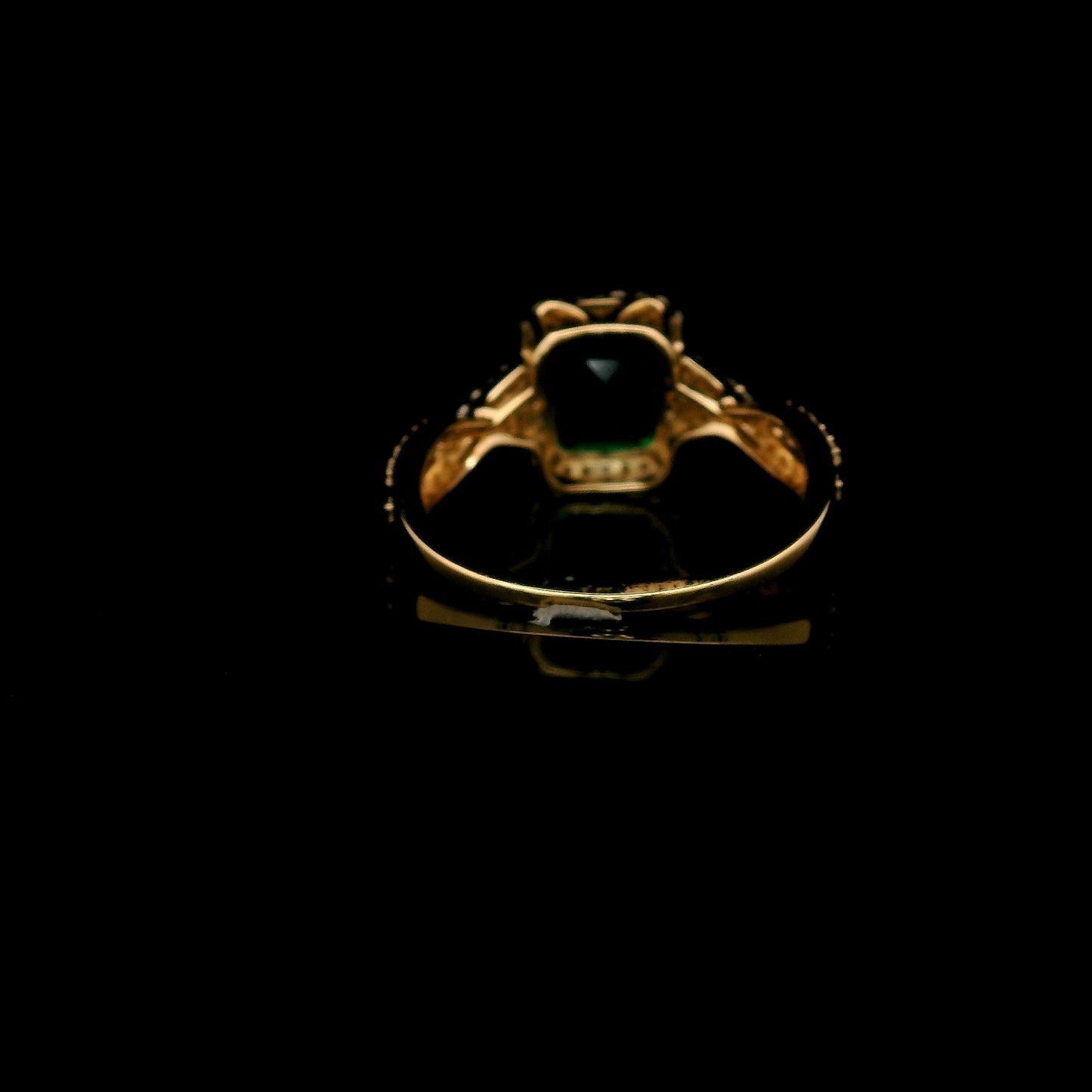 1.99 Ct Emerald Cut Lab Grown Emerald 14K Gold Ring
