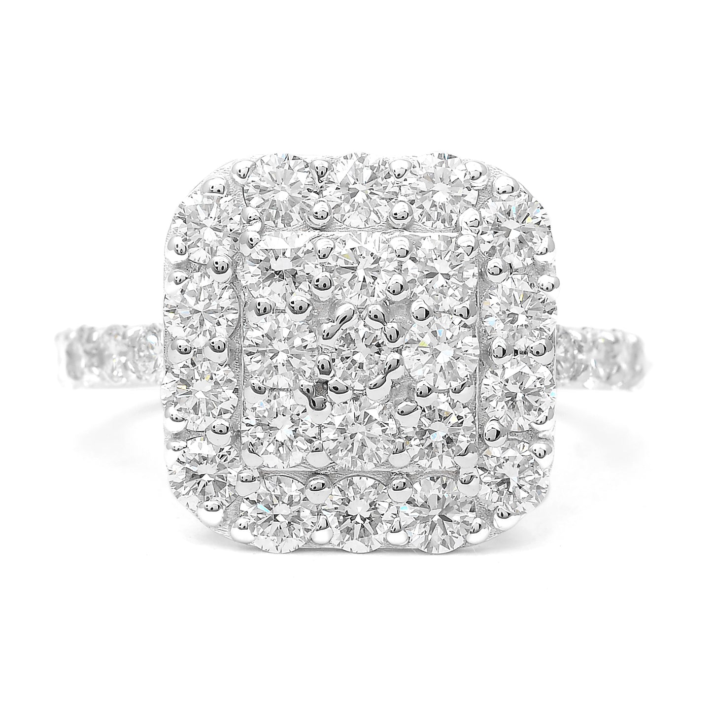 2.17 Carats Lab Grown Diamond 14K Gold Ring