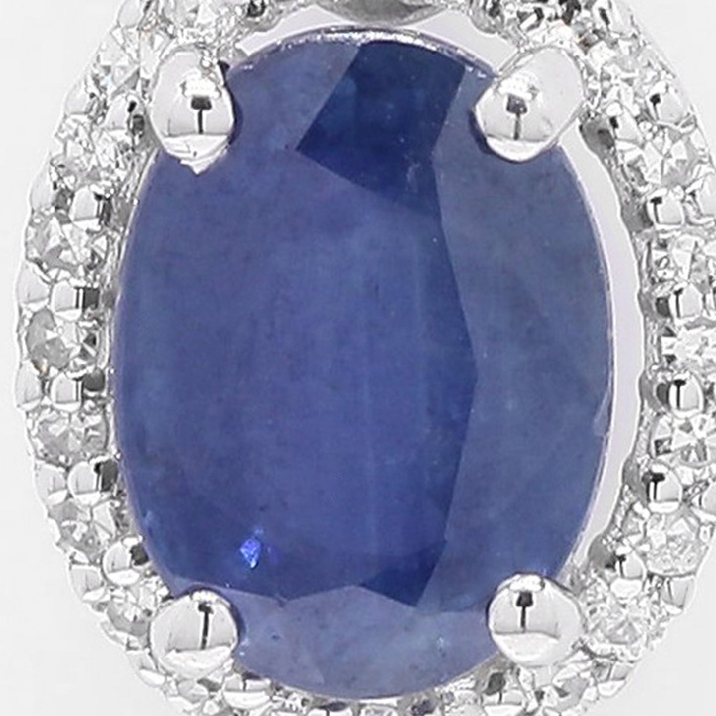 1.41 Ct Oval Mixed Cut Natural Sapphire 950 Platinum Pendant