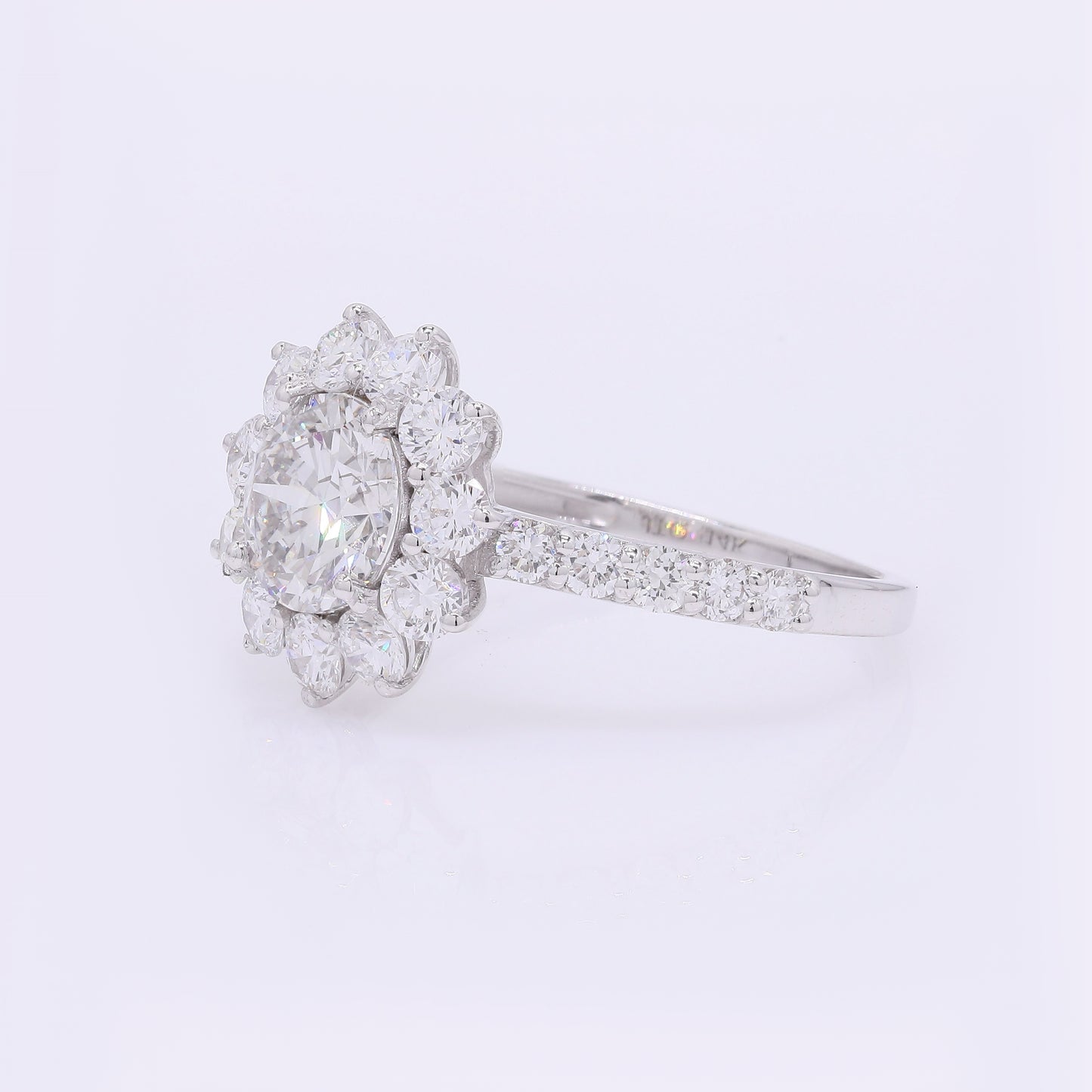 2.22 Carats Lab Grown Diamond 14K Gold Ring