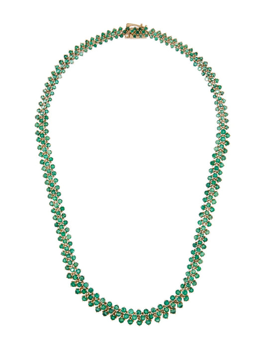 14K Emerald Graduated Collar