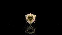 1.91 Ct Trillion Tourmaline 14K Gold Ring