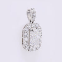 2.64 Carats Lab Grown Diamond 950 Platinum Pendant