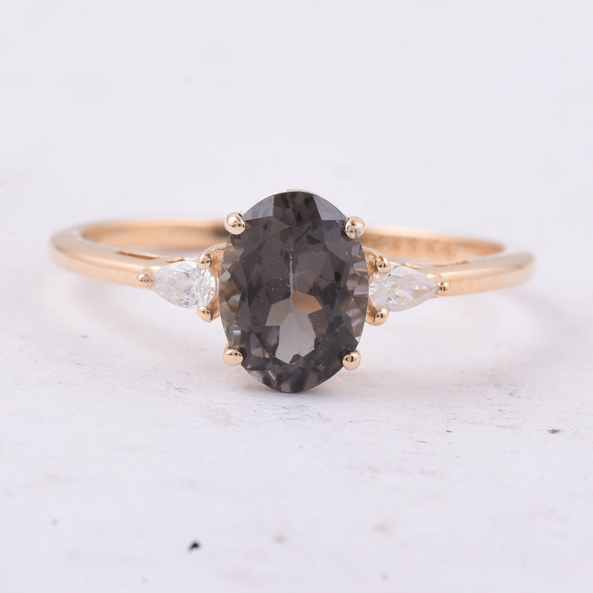 1.19 Ct Oval Natural Tourmaline 14K Gold Ring