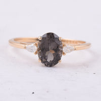 1.19 Ct Oval Natural Tourmaline 14K Gold Ring