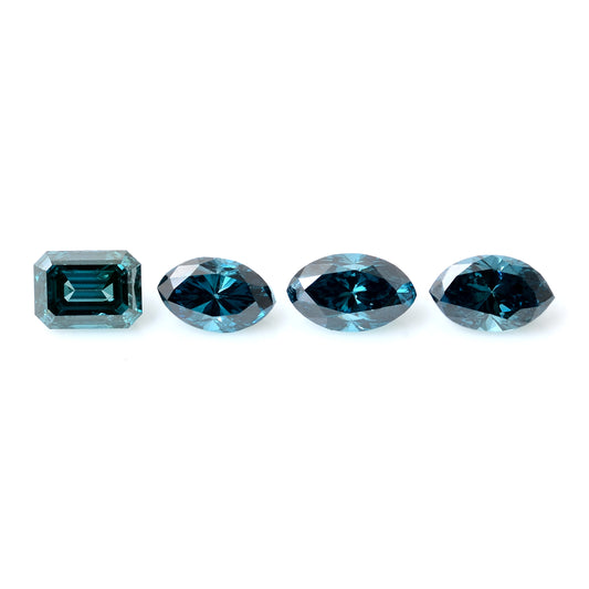 1.36 Carat Blue Diamond Mix Shape Loose Gemstone