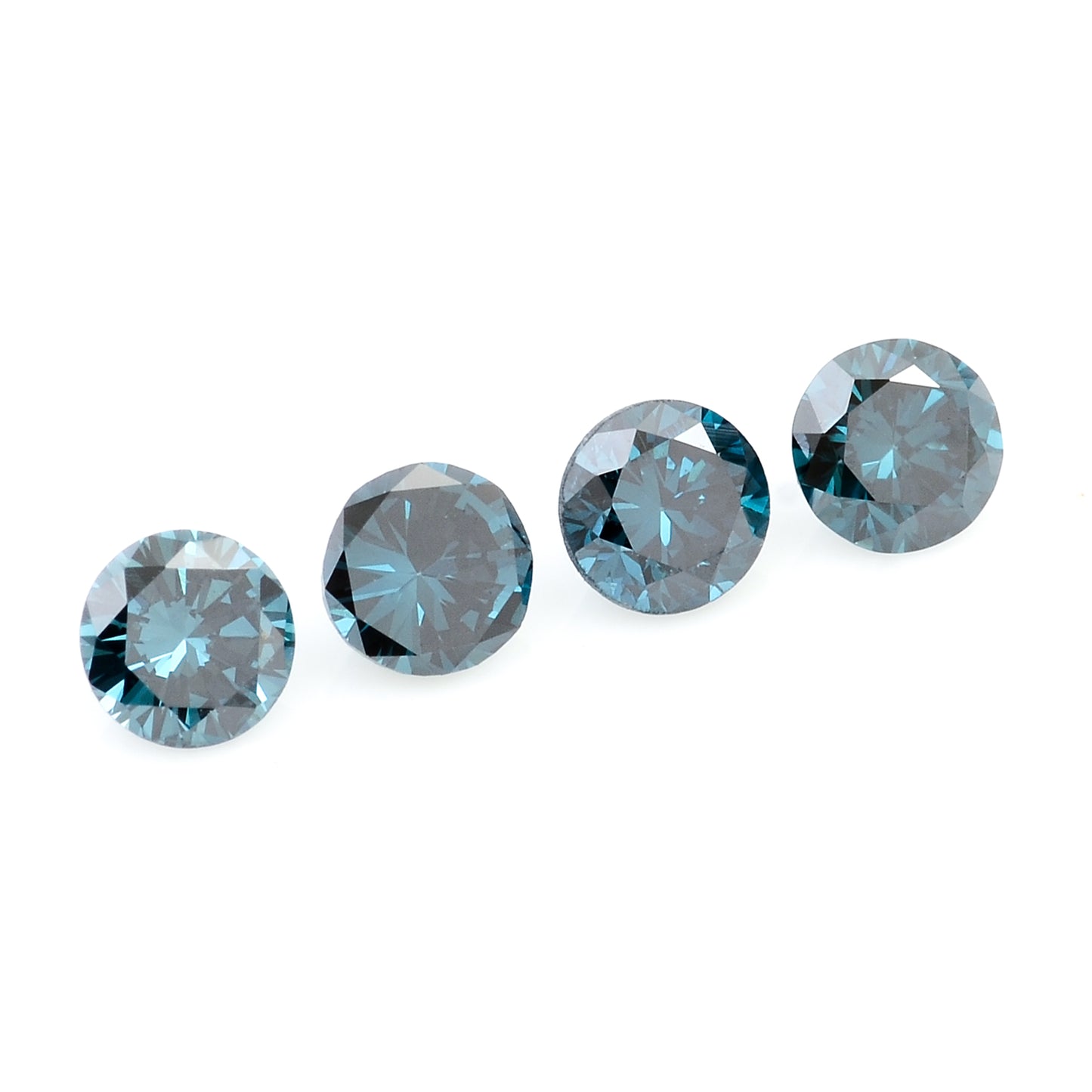 0.51 Blue Diamond Round Loose Gemstone