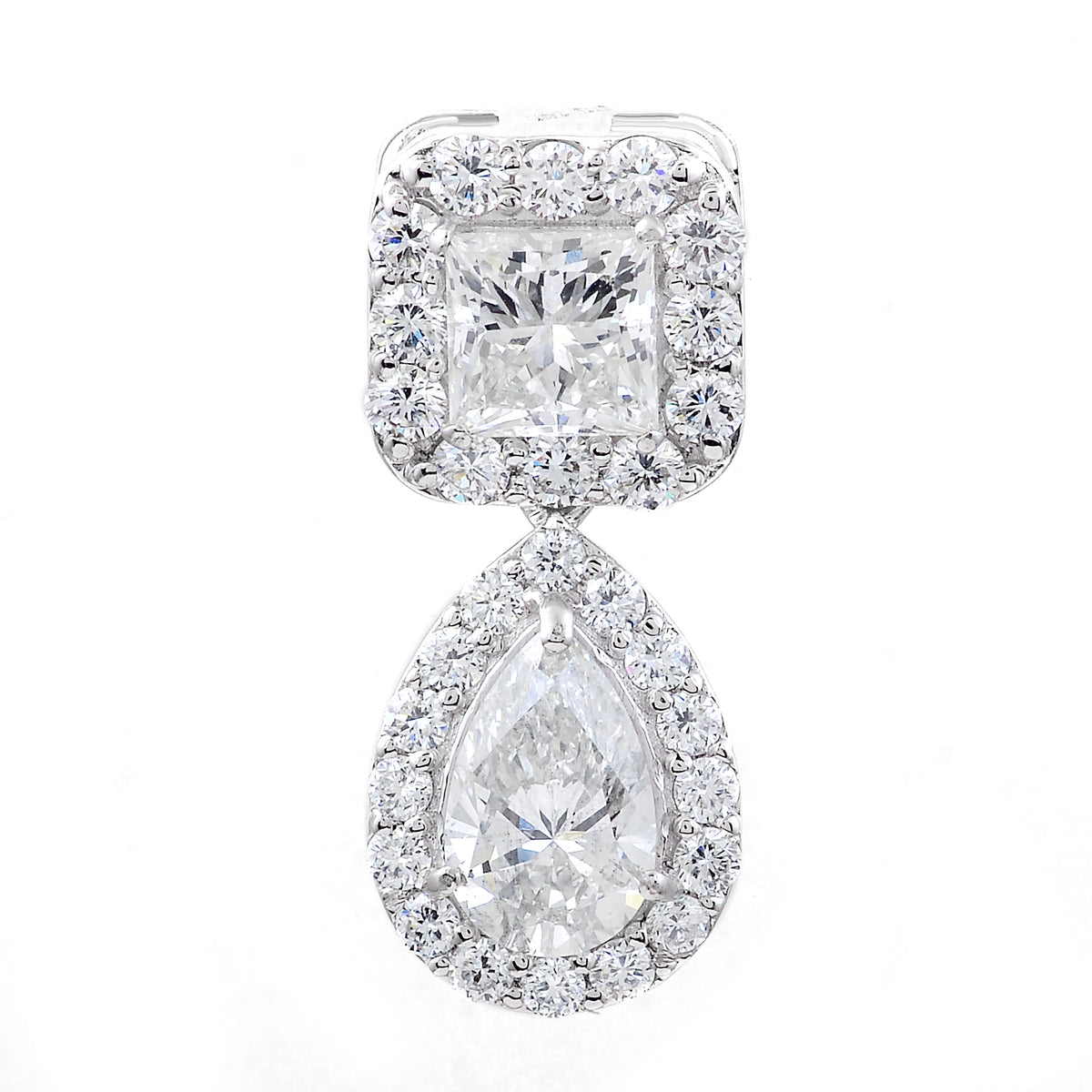 3.07 Carats Lab Grown Diamond 14K Gold Pendant