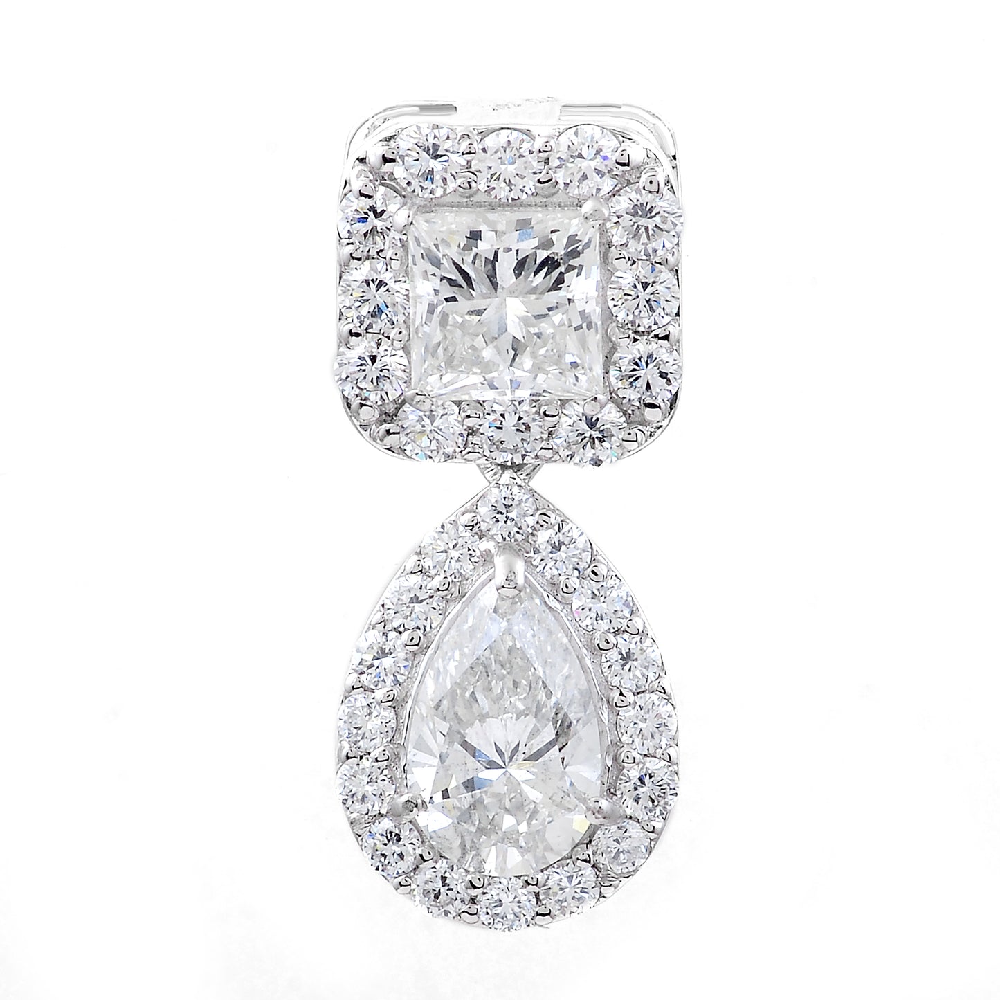 3.07 Carats Lab Grown Diamond 14K Gold Pendant