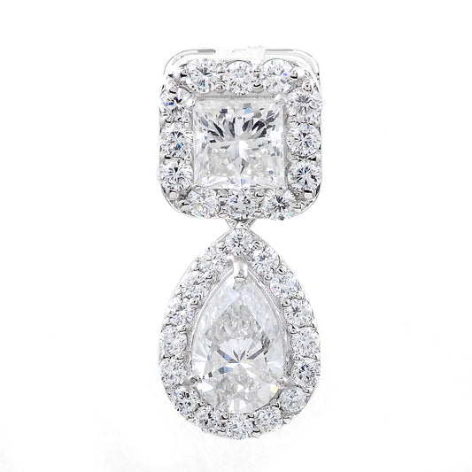 3.07 Carats Lab Grown Diamond 14K Gold Pendant