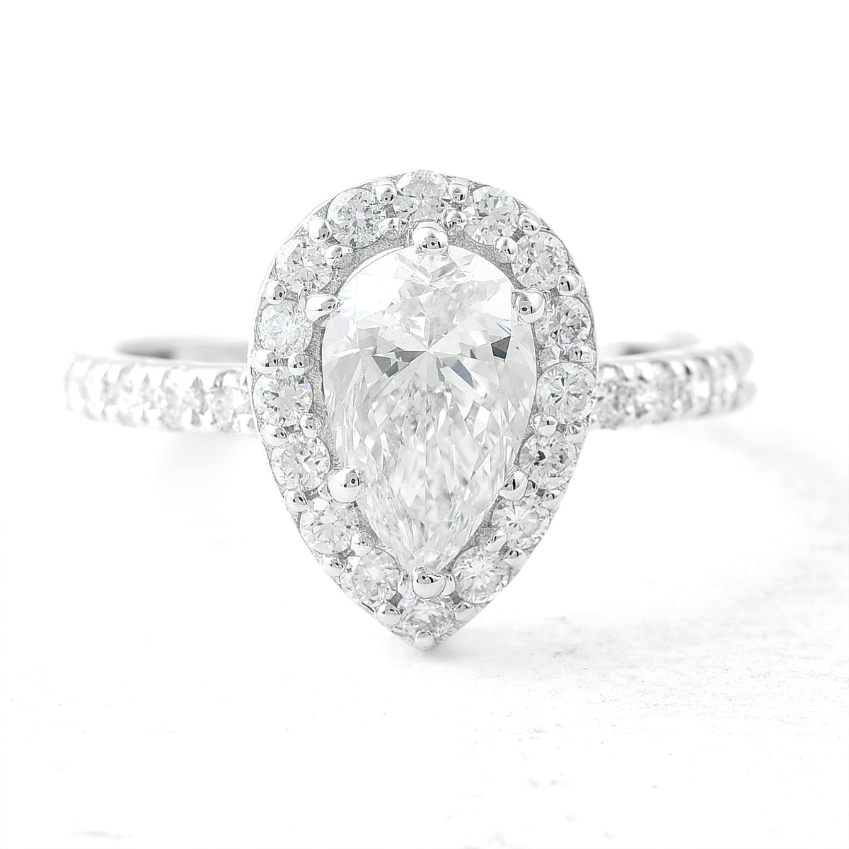 2.15 Carats Lab Grown Diamond 14K Gold Ring