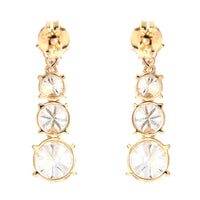 3.77 Carats Lab Grown Diamond 14K Gold Earrings